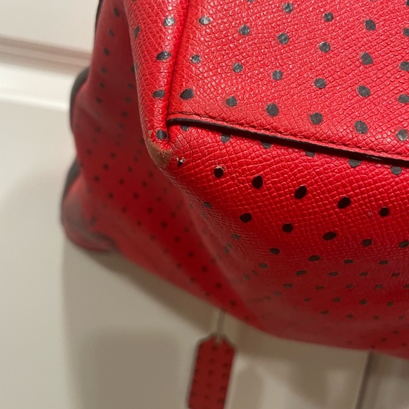COACH | Red & Black Paisley Bandana Tote - Picture 7 of 13